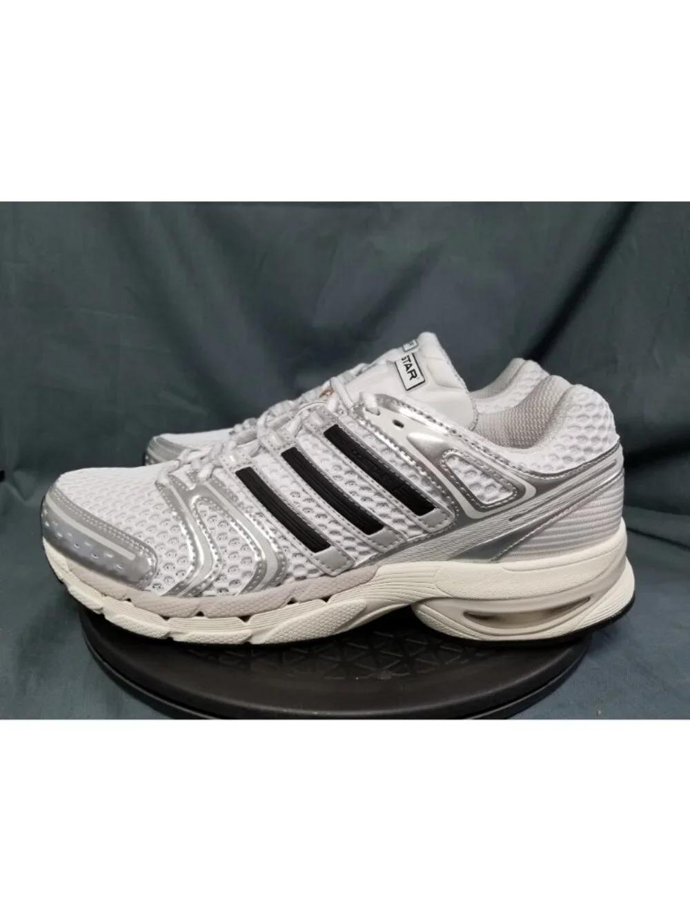 Adidas Adistar Control 5 J (GS) Grey Silver Metallic Boys Size 5 NEW NO BOX!